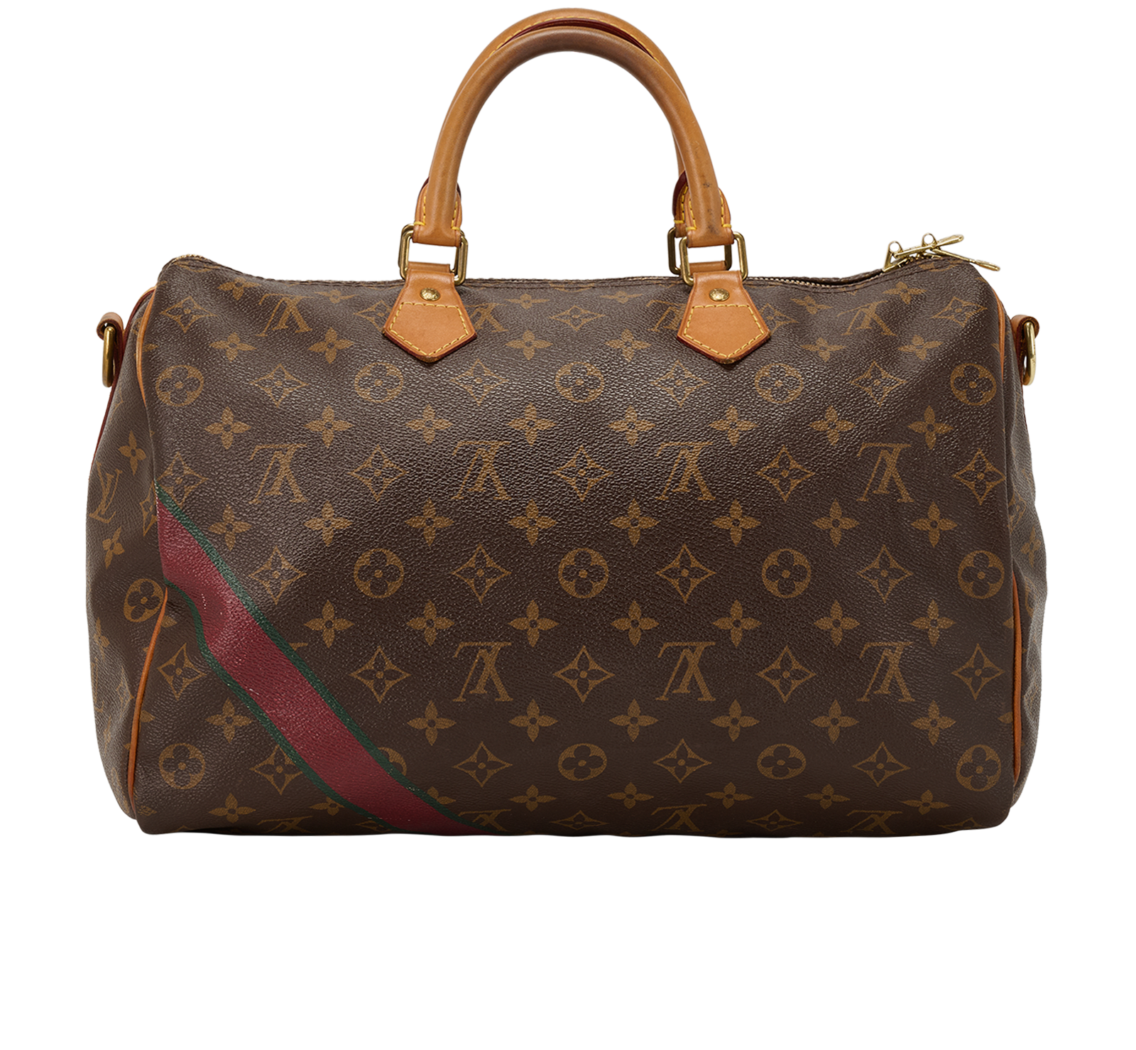 Speedy Bandouliere 35, &pound;850, Handbags, Brown, Canvas, Back view
